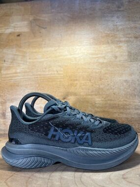 Hoka One One Mach 6 Womens Size 7 Running Shoes Sneakers Black Gray